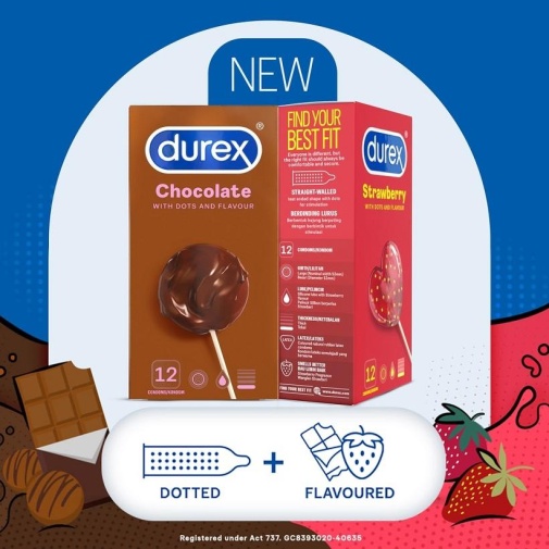 Durex - Chocolate Flavoured Dotted 12's pack photo