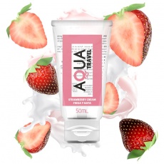 Aqua Travel - 草莓奶油味水性潤滑劑 - 50ml 照片