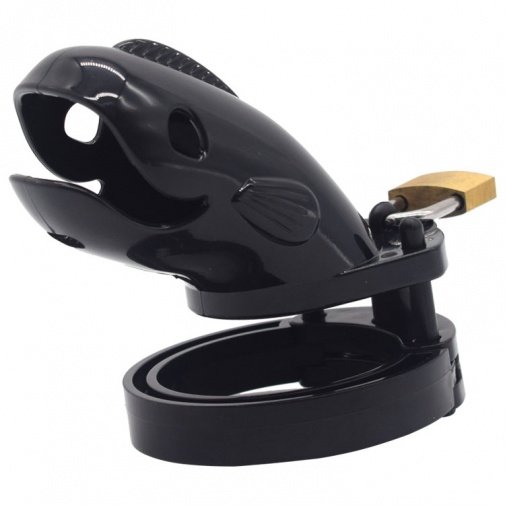 FAAK - Short Whale Chastity Cage - Black photo